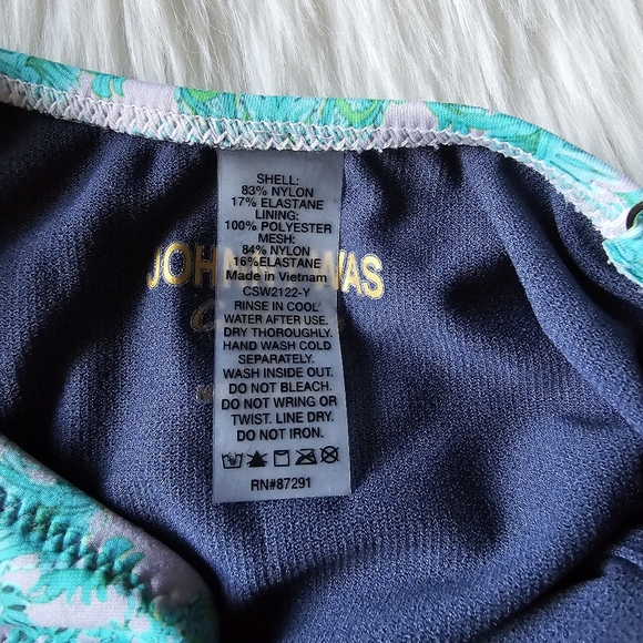 Johnny Was Japer Ruched One Piece Swimsuit - Picture 15 of 16